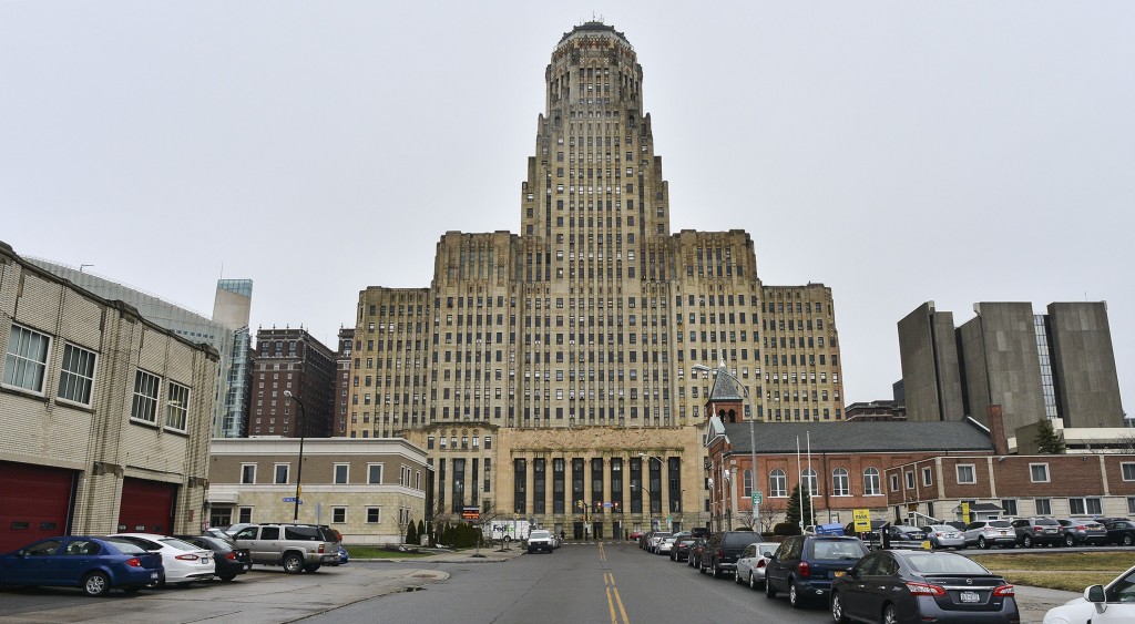 Buffalo city hall was built before the 1929 stock market crash and financed with all cash.  John Rennison, Hamilton Spectator 