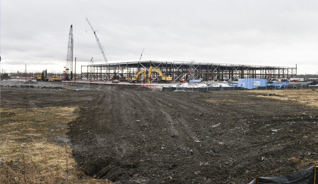 On 88-acres at the former Rupblic Steel site, a 1.2 million-square-foot  Solar City is being built by Elon Musk of Tesla Motors fame.  John Rennison, Hamilton Spectator 